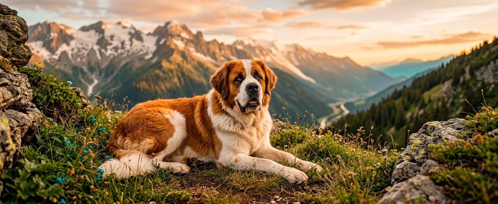 Saint Bernard dog