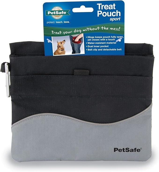 PetSafe Treat Pouch Sport - Easy Access Waterproof Treat Pouch for Daily Use - Convenient Phone & Keys Carry with Divide