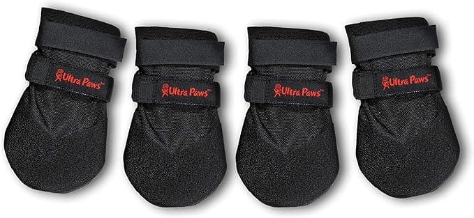 Durable Dog Paw Protector|Dog Boots|Dog Shoes|Black Light Duty Heat, Water Resistant Dog Booties for hot Pavement for La