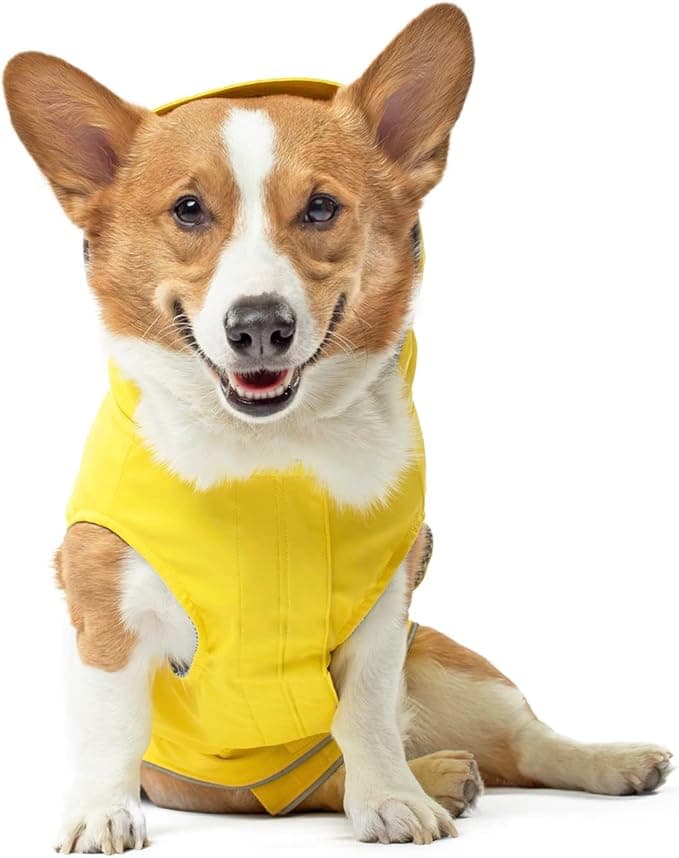Canada Pooch Torrential Tracker Dog Rain Jacket - Easy On, Adjustable Full Body Coverage, Waterproof, Functional Pockets