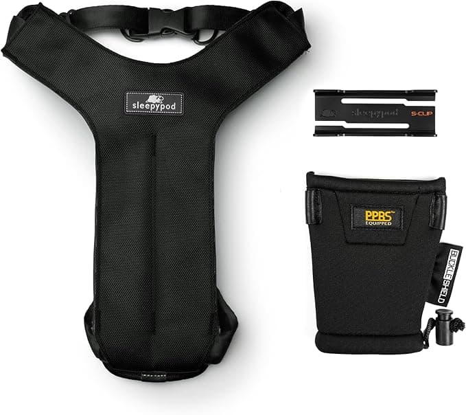 Clickit Sport Plus - Crash-Tested and Safety Certified Car Seat Belt Harness for Dogs (Medium, Jet Black)