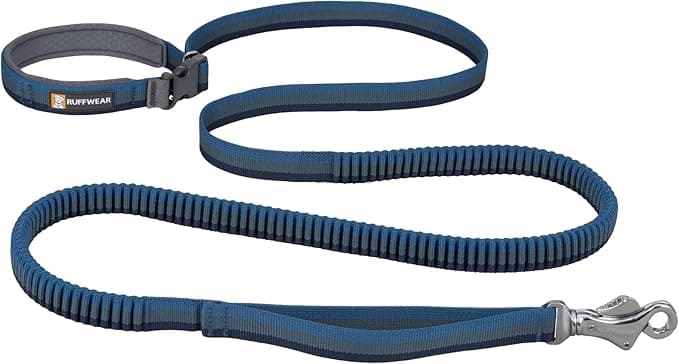 Ruffwear, Roamer Bungee Dog Leash for Running, Biking or Hiking, Can be Used Hand-Held or Hands-Free, Orion Blue, 5.5'-7